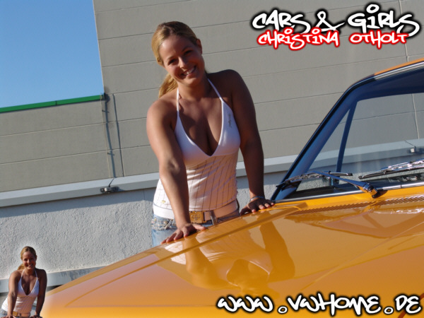 VWHome.de Cars & Girls - Heiko�s Golf I 16V & Model Christina Otholt