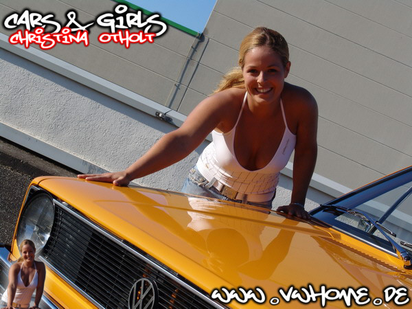 VWHome.de Cars & Girls - Heiko�s Golf I 16V & Model Christina Otholt