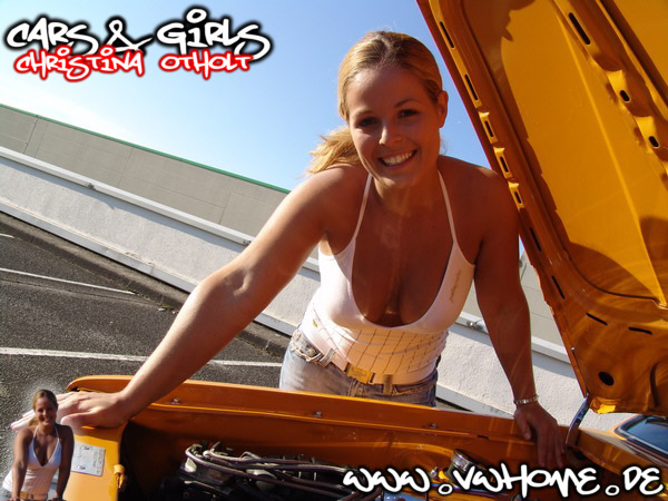 VWHome.de Cars & Girls - Heiko�s Golf I 16V & Model Christina Otholt