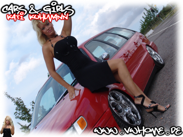 VWHome.de Cars & Girls - Marcel�s VW Passat 35iF VR6 Variant & Model Katharina Kuhlmann