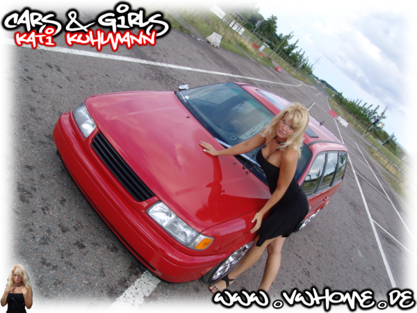 VWHome.de Cars & Girls - Marcel�s VW Passat 35iF VR6 Variant & Model Katharina Kuhlmann