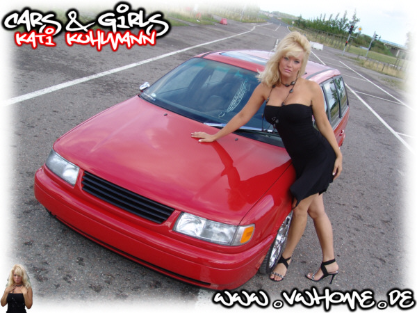 VWHome.de Cars & Girls - Marcel�s VW Passat 35iF VR6 Variant & Model Katharina Kuhlmann