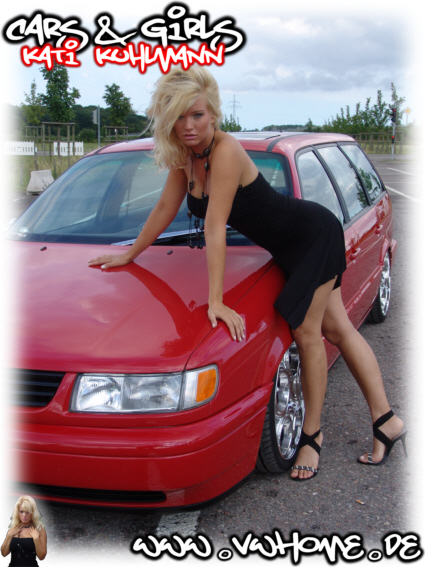 VWHome.de Cars & Girls - Marcel�s VW Passat 35iF VR6 Variant & Model Katharina Kuhlmann