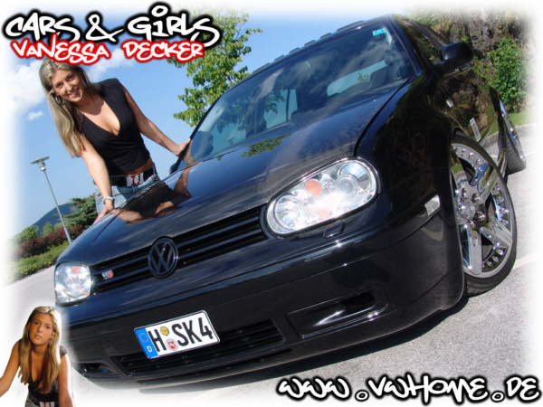 VWHome.de Cars & Girls - Millo�s Golf 4 V6 & Model Vanessa Decker